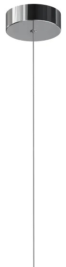 ONLI - LED Csillár zsinóron LOOP LED/40W/230V 4000K fényezett króm