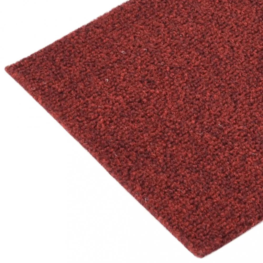 15 db piros négyszögletes öntapadó lépcsőszőnyeg 60 x 25 cm