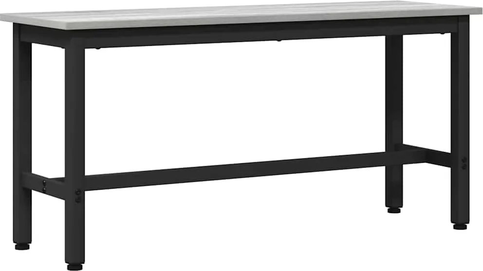 vidaXL Étkező pad Szürke Sonoma 100 x 32,5 x 48,5 cm