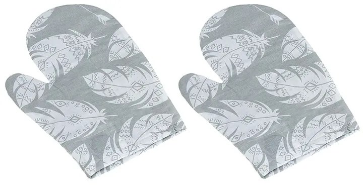 Bellatex Madártoll edényyfogó szürke, 28 x 18 cm, 2 db