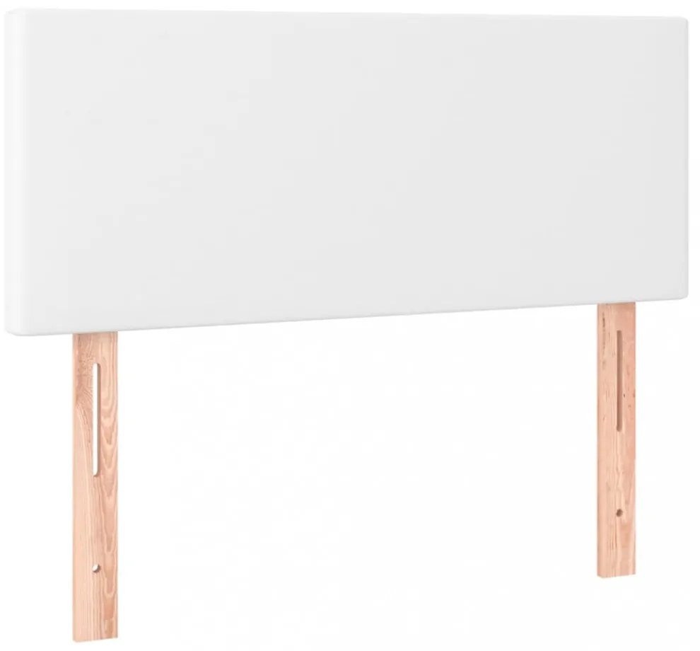 fehér műbőr LED-es fejtámla 90 x 5 x 78/88 cm