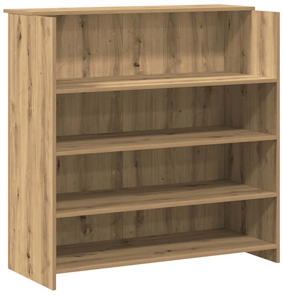 recepciós pult kézműves tölgy 200x50x103,5 cm szerelt fa
