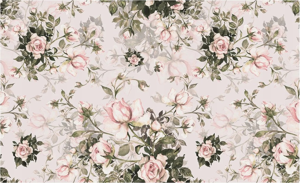 Dekoratív fotótapéta falra Könnyű összeszerelés Virágmintás 416x254 Ragasztó