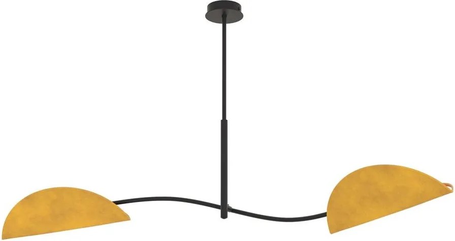 Emibig modern mennyezeti lámpa lotus fekete narancs emi1460/2