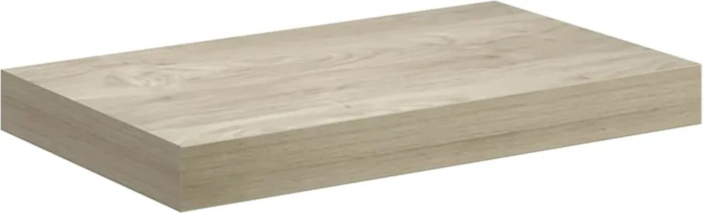 vidaXL tölgyszínű MDF lebegő fali polc 40 x 23 x 3,8 cm