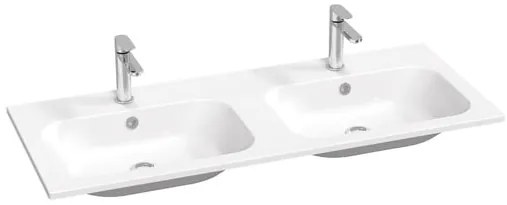 Ravak Chrome Slim dupla mosdó 120x49 cm, két csaptelepnyílással XJG01112001