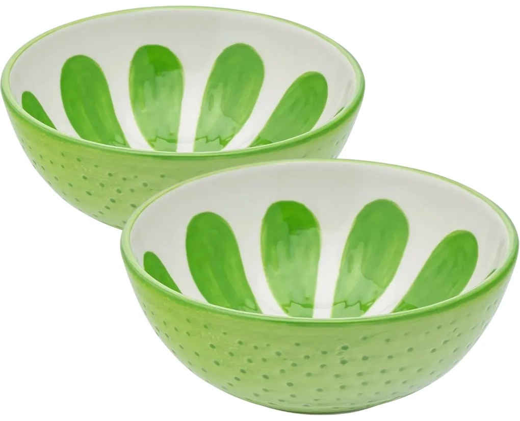 Altom Tropicana kerámia tálkészlet lime 12,5 cm, 2 db