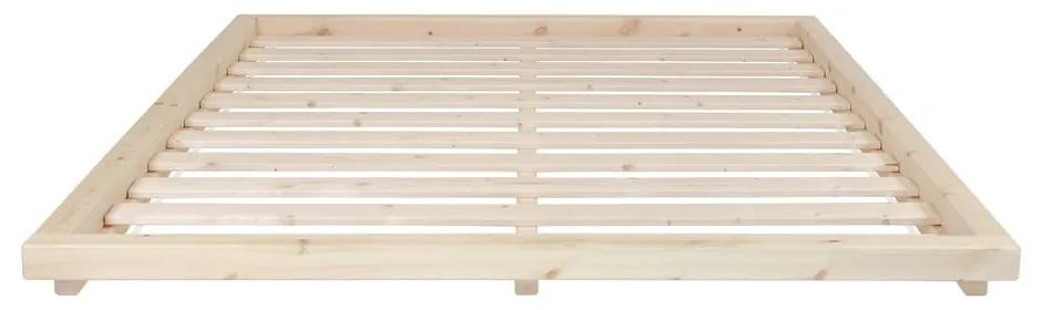 Dock Natural ágy borovi fenyőfából, 160 x 200 cm - Karup Design