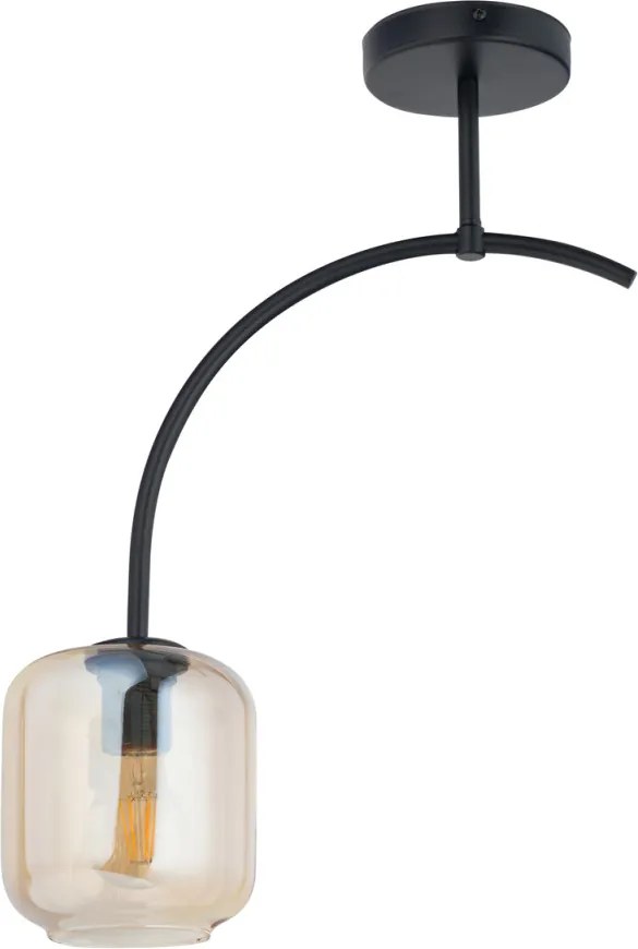 SIGMA LIGHTING 32240 SHINE Modern Mennyezeti Lámpa Borostyán, Fekete E27 IP20