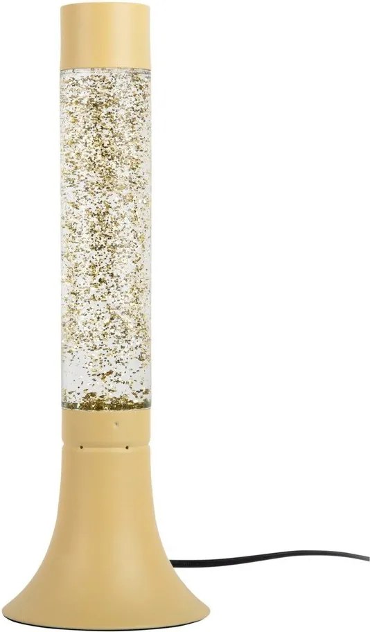 Világossárga asztali lámpa üveg búrával (magasság 37,5 cm) Astro Glittler – Leitmotiv
