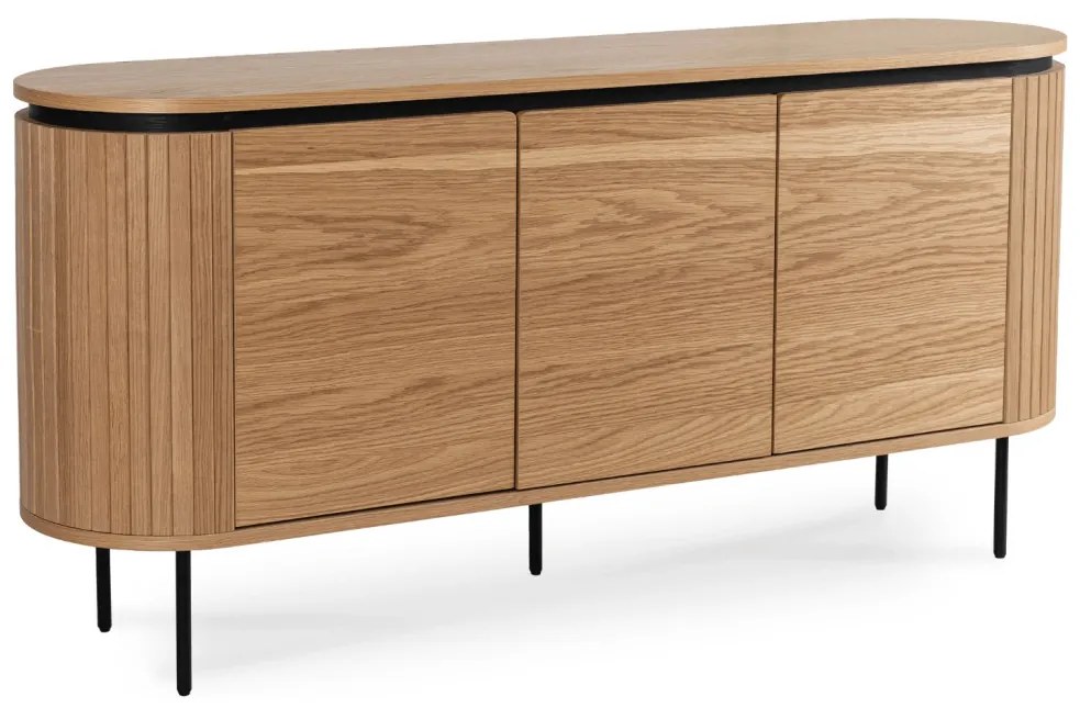 Komoda BECK 160 cm Trzydrzwiowa Dąb