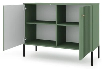 Komód LUE zöld/fekete