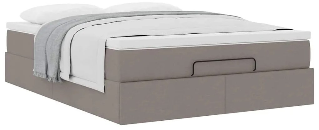 Oszmán ágykeret matraccal tópszín 140x190cm szövet