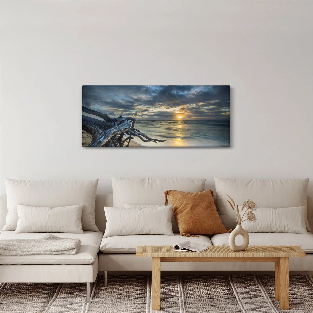 Tenger naplementekor képe (120x50 cm)