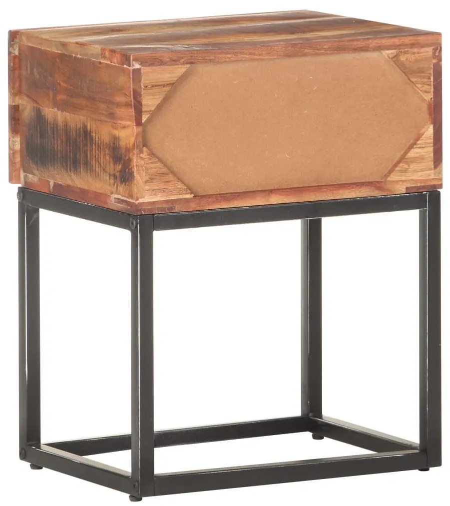 nyers akácfa éjjeliszekrény 40 x 30 x 50 cm