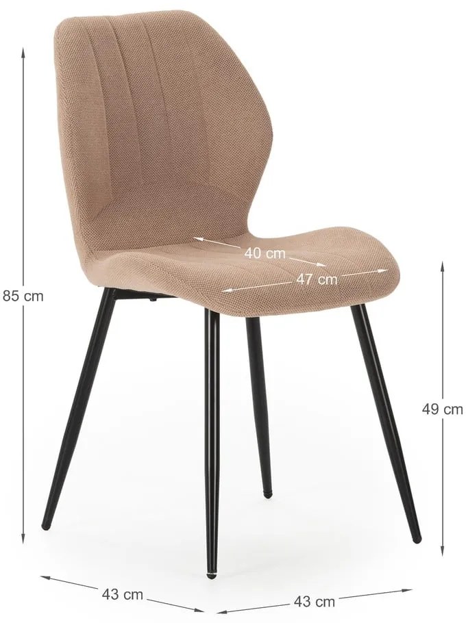 Lazacszínű étkezőszék szett 4 db-os Milu – Marckeric