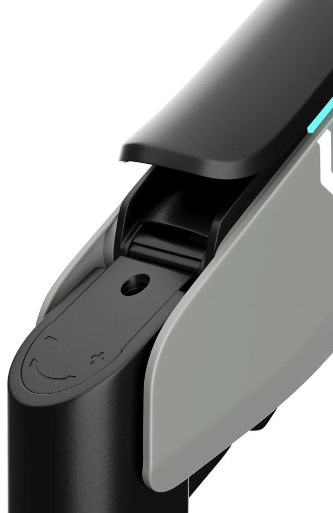 Képernyőállvány két 49 hüvelykes monitorhoz, szürke-fekete RGB X-Arm Dual