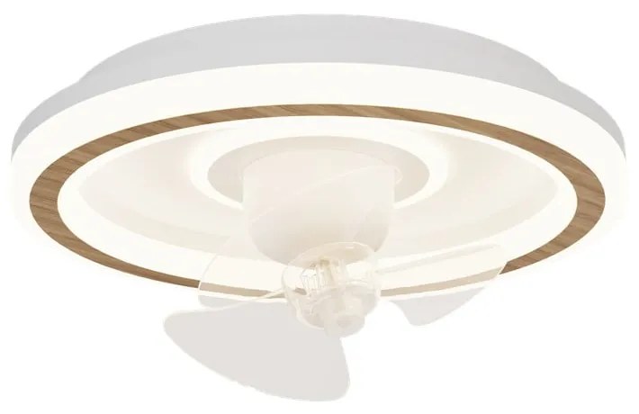 Fehér LED mennyezeti lámpa távirányítóval, ventilátorral Alan Move – SULION