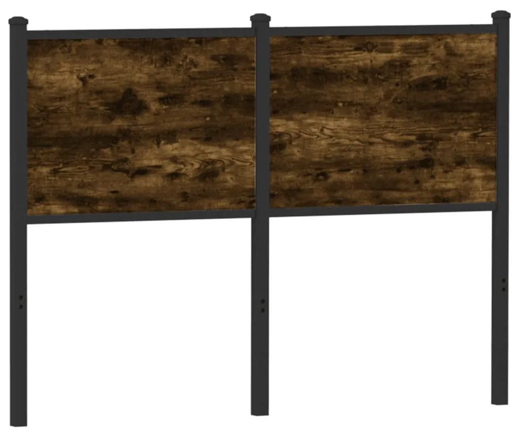 füstös tölgy színű szerelt fa és acél fejtámla 120 cm