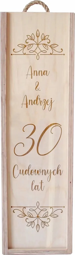 Személyre Szabott Ajándék 30. Házassági Évfordulóra Borosdoboz Név Beszúrása