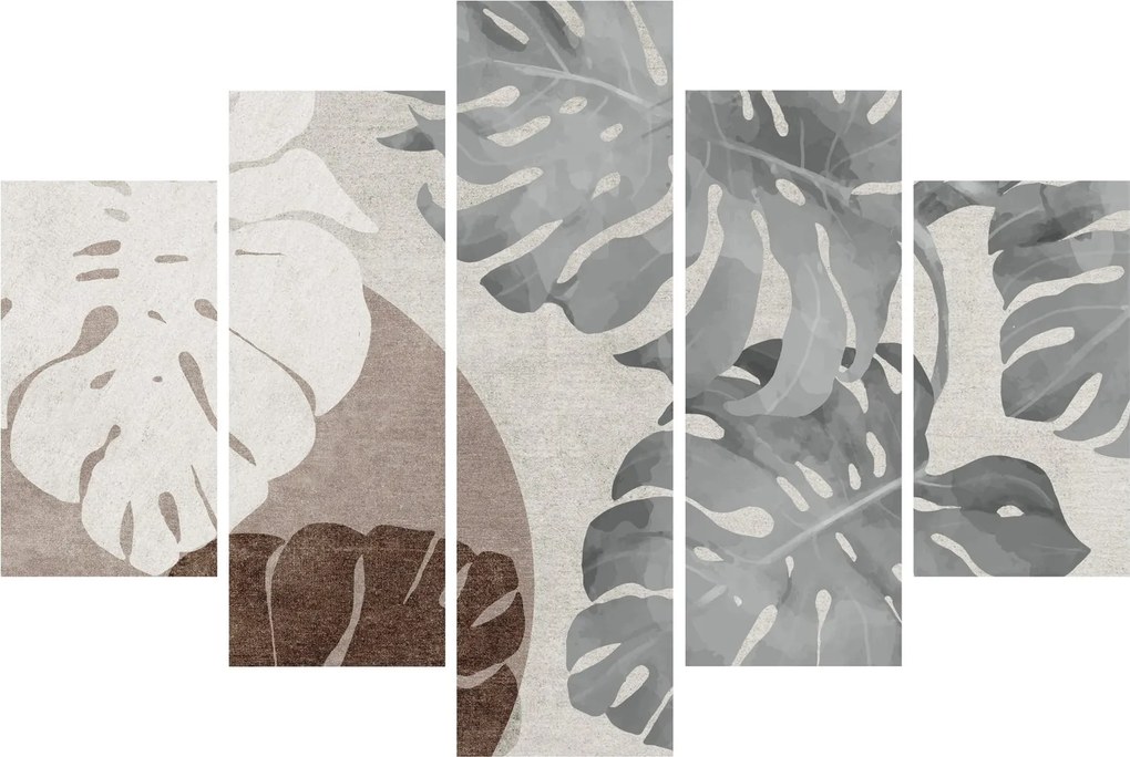 Kép - Design levelekkel (150x105 cm)