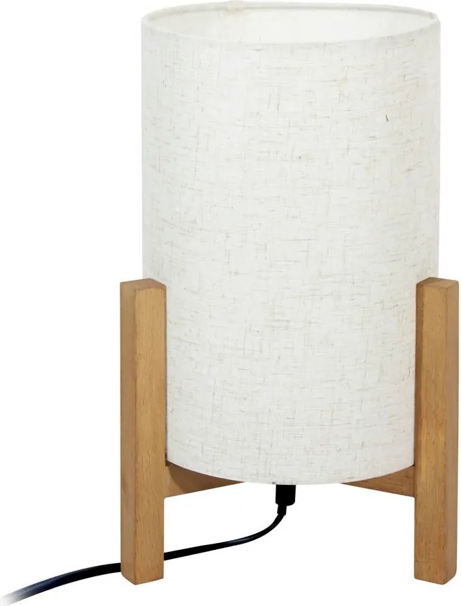 Italux modern skandináv asztali lámpa ones fehér fa itxtb-85930-m-wh-wo