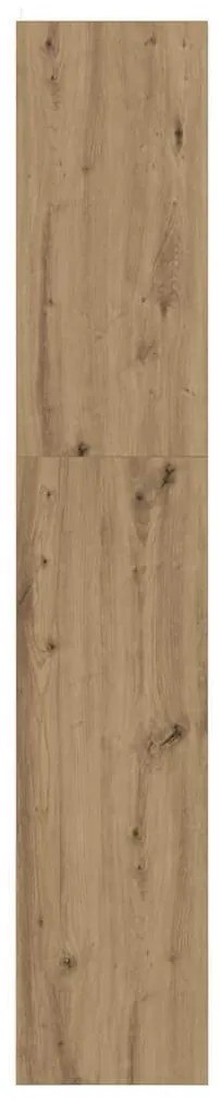 Könyvespolc kézműves tölgy 60 x 30 x 166 cm Faanyag