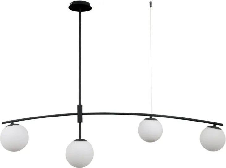Italux glamour modern függeszték senai fehér fekete itxpnd-31322-4a-sb