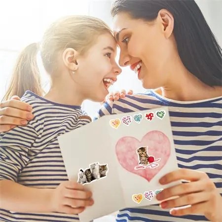 Matrica, papír, 3 ív, 76x120 mm, AVERY ZWECKFORM, Z-Design No.55971, játékos kölyök cicák (AY55971)