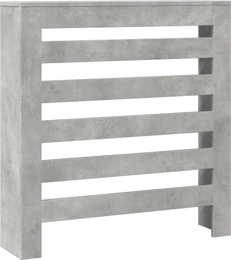 vidaXL betonszürke szerelt fa radiátorburkolat 78 x 20 x 82 cm