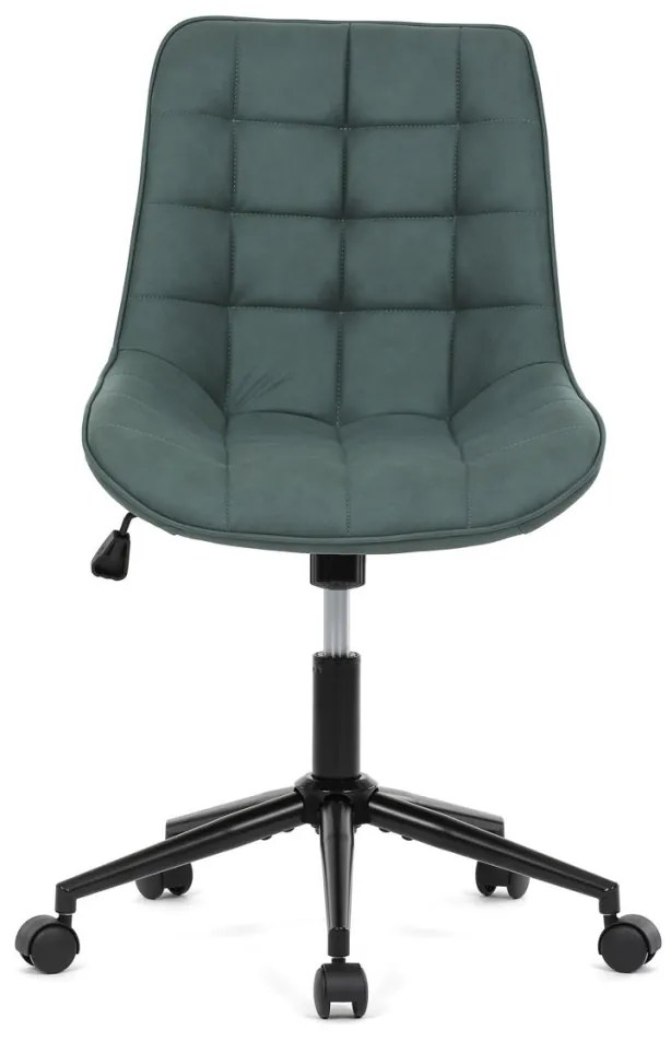 Scaun de birou pivotant verde elegant cu tapițerie din material textil. KA-V3120