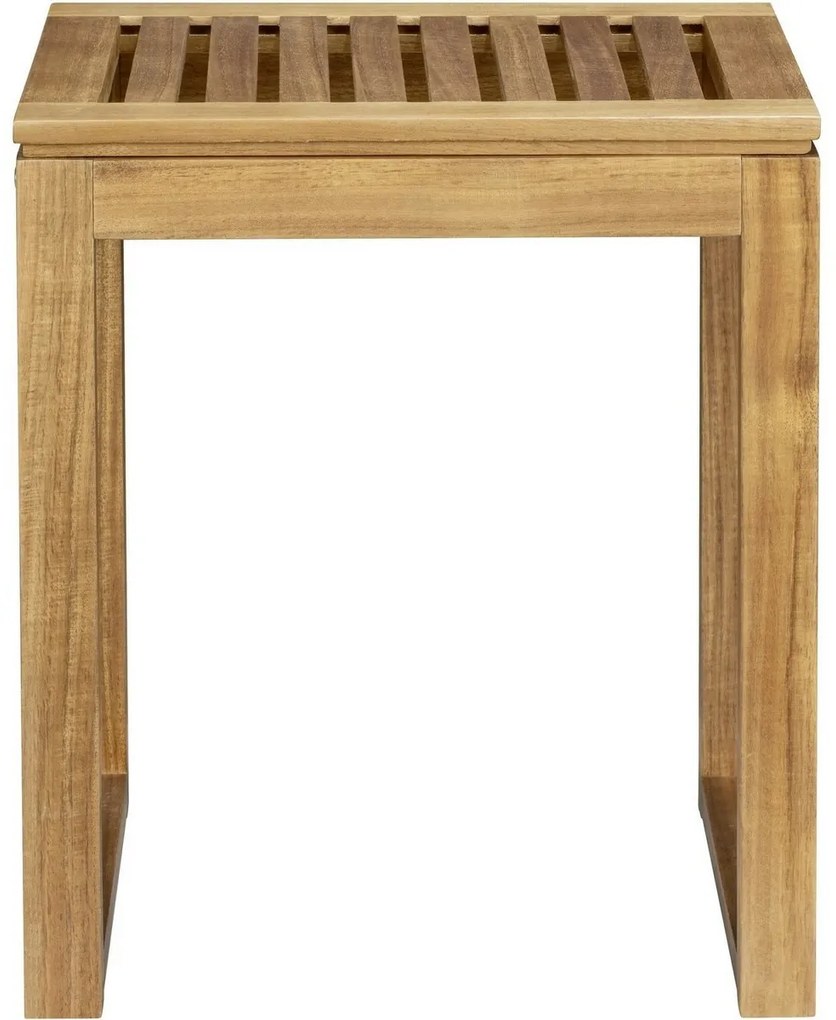 Wenko Fondi akácfa fürdőszobai szék, 46 x 30 x 40 cm