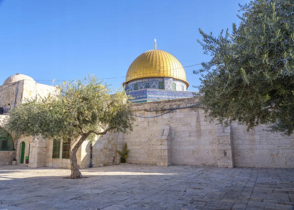 Poszter 70x50cm Al-Aksza mecset, Assaf Frank