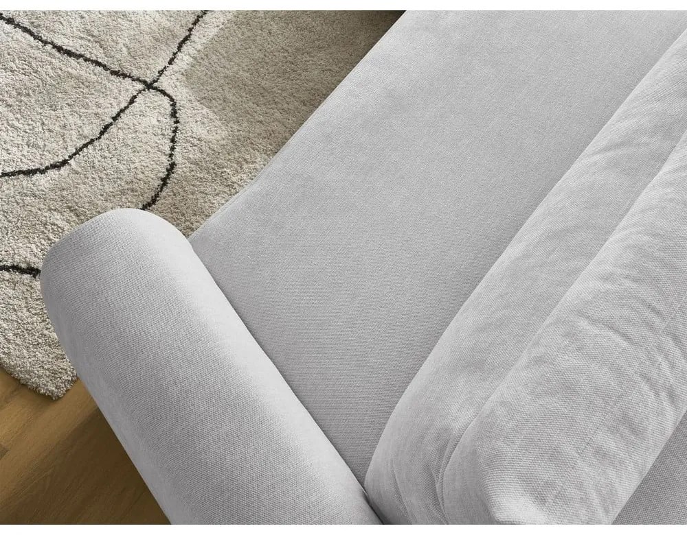 Világosszürke sarokkanapé Aden – Bobochic Paris