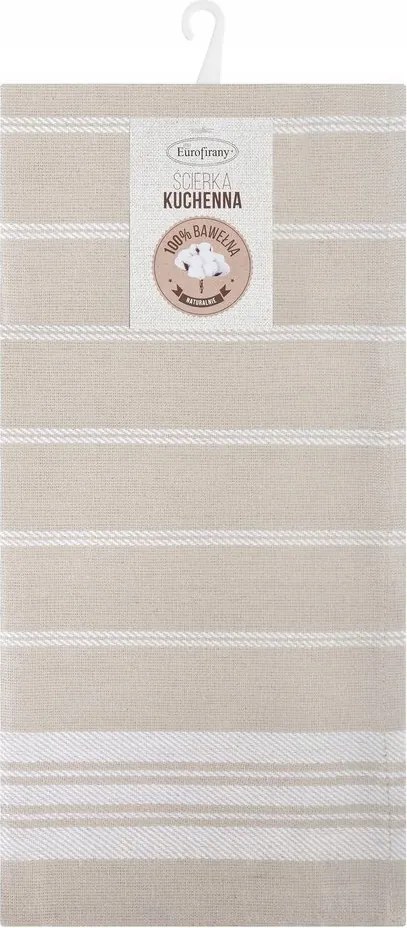 Konyhai törlőkendő szett 2 db 50x70 Rubi Eurofirany bézs csíkos