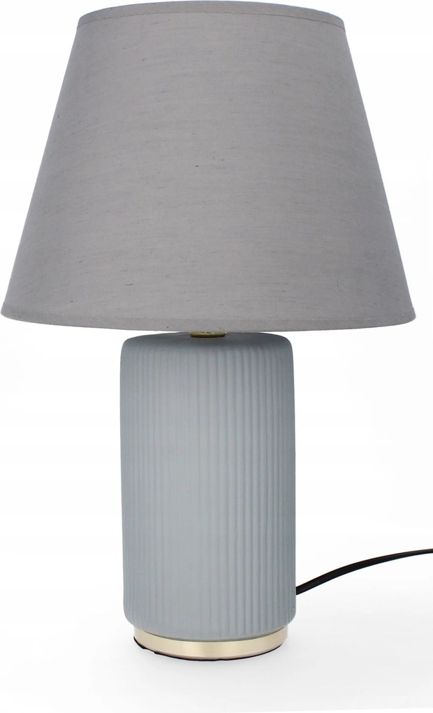 Asztali lámpa dekoráció glamour kerámia lámpabúra éjjeli lámpa szürke