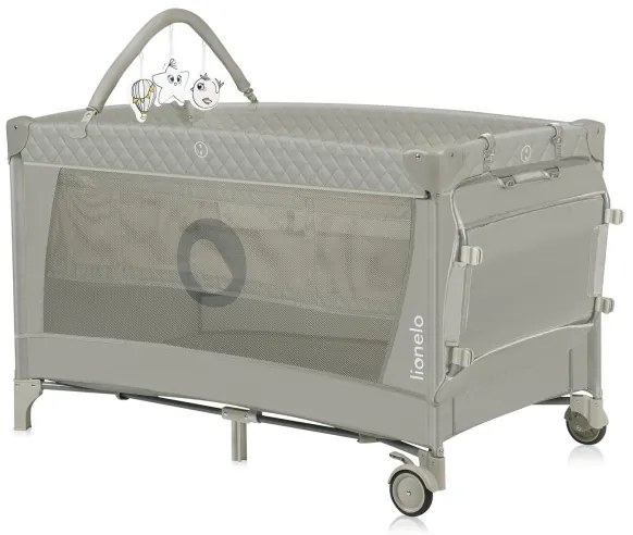 Lionelo - Utazóágy FLOWER Cappuccino