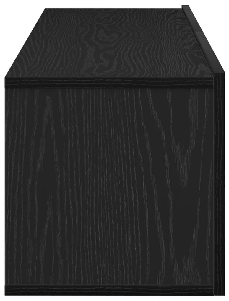 TV szekrénykék 2 db Fekete tölgy 100x30x30 cm Műanyag