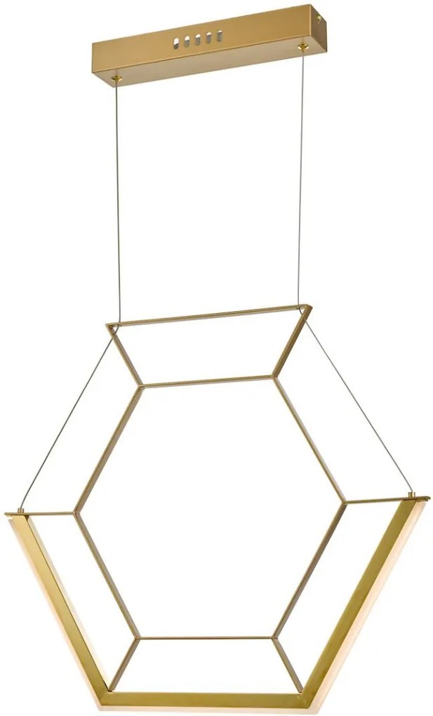 Dar Lighting HEXAGON HEX0135 Függőlámpa 1x15W/LED 2800K 646LM