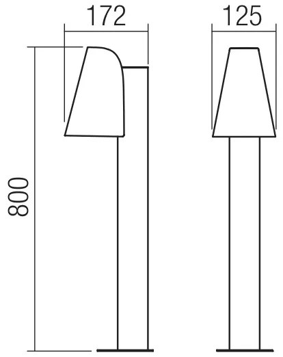 Redo 9532 - Kültéri lámpa ALVAR 1xGU10/35W/230V IP44