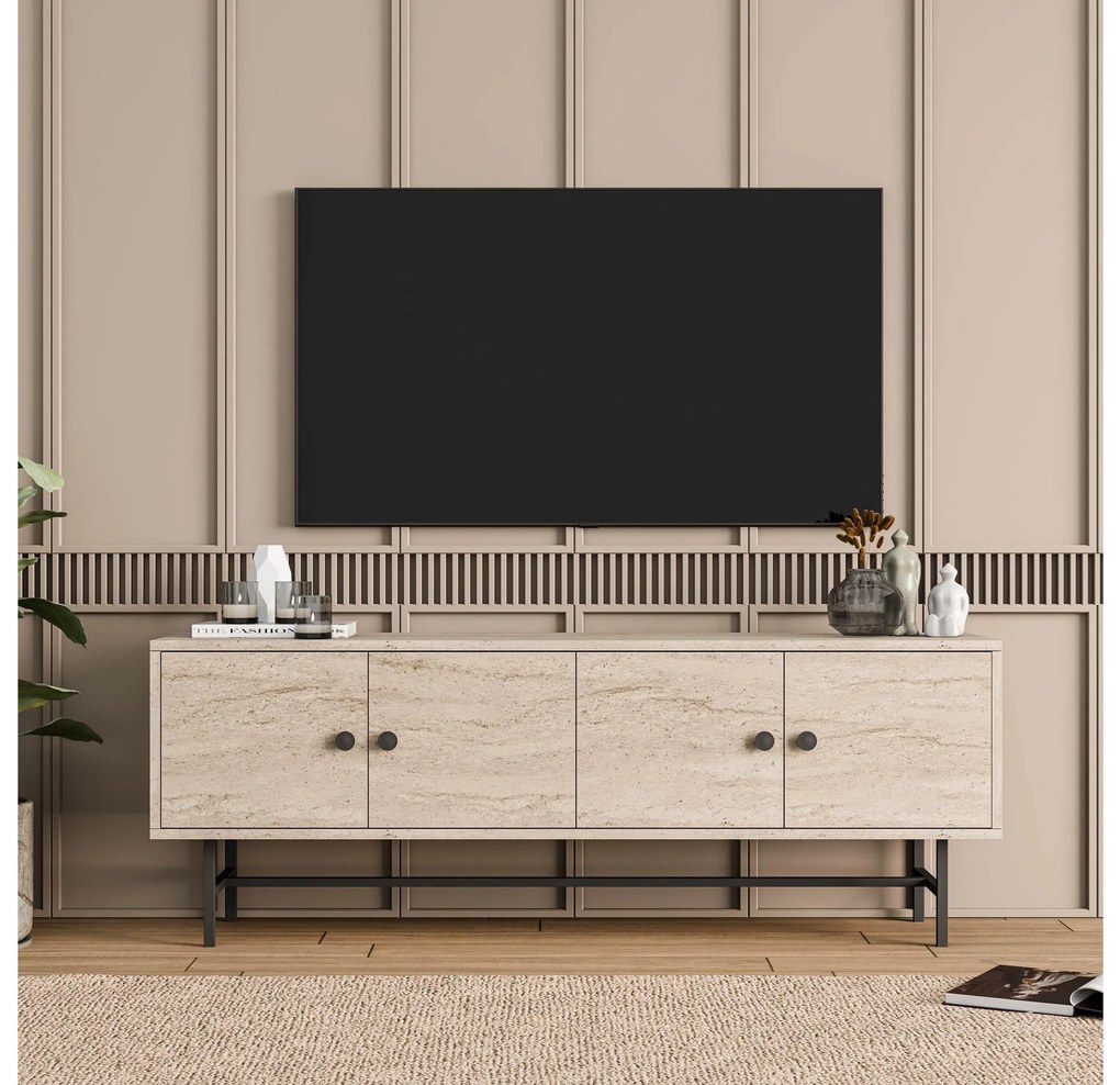 TV asztal/szekrény Diamon (travertin). Akció -23%. 1108066