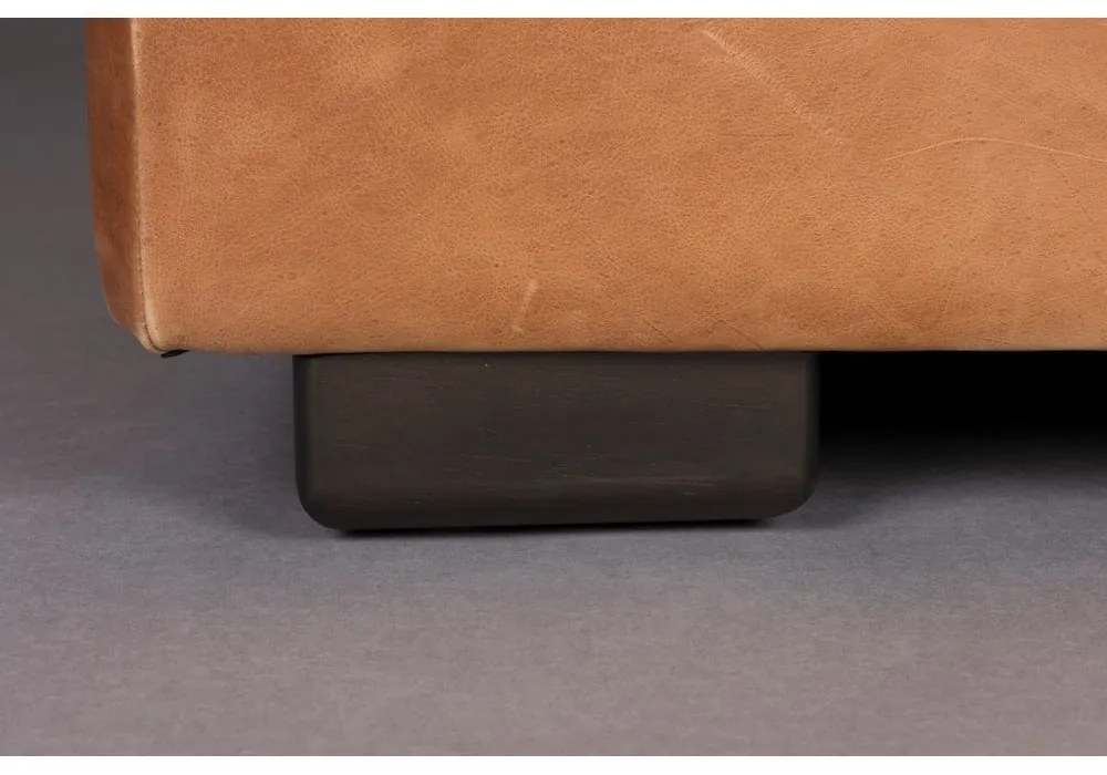 Konyakbarna bőr kanapé 214 cm Douglas – Dutchbone