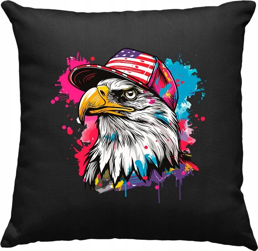 Állatos párna art művészet sas fekete