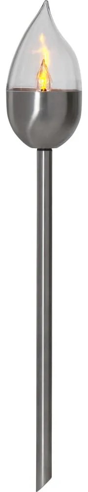 Napelemes LED talajba szúrható kültéri lámpa szett 3 db-os (magasság 40 cm) Olympus – Star Trading