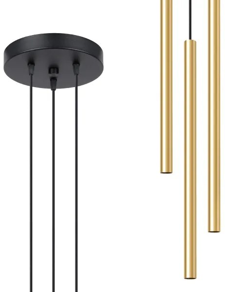 Sollux SL.1197 - Csillár zsinóron PASTELO 3xG9/8W/230V arany