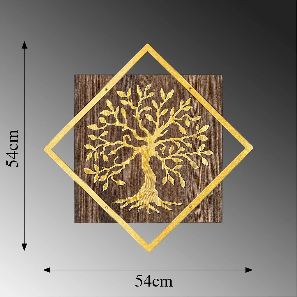 Fa fali dekoráció, Tree v2 - Arany