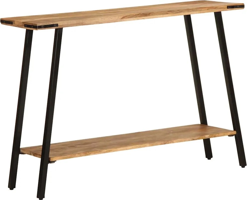 vidaXL tömör mangófa tálalóasztal 110 x 30 x 75 cm