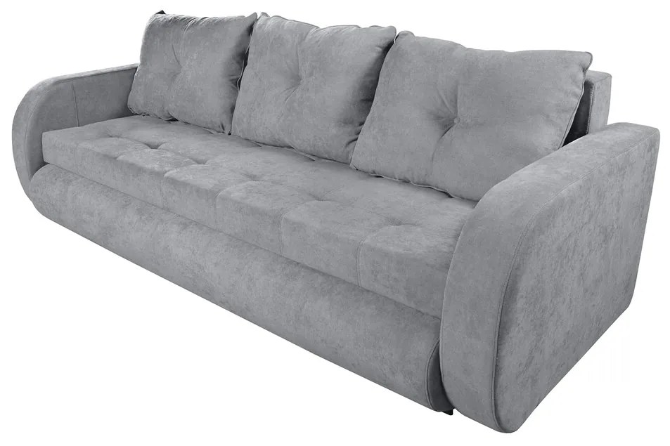 Siena Kihúzható kanapé, 230x97x78 cm, tárolóládával, szürke