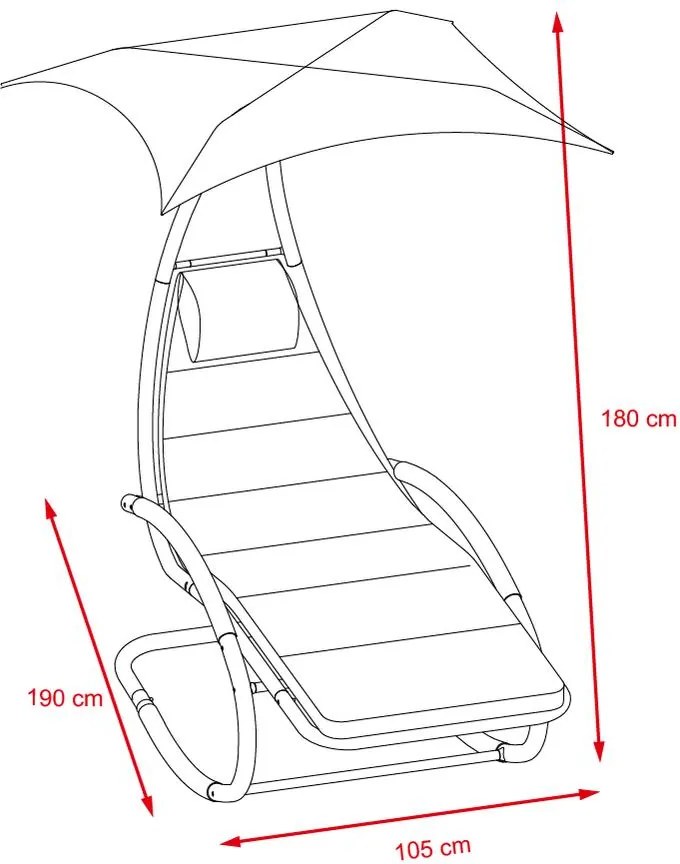 Avenberg ARIEL Kerti relaxációs nyugágy / hinta