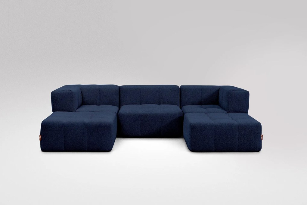 5 Teiliges Modulares Sofa – Blau